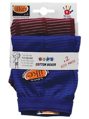 Ilke 342 Çocuk Likralı Boxer Ikili Paket