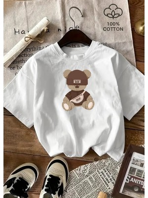 Touz The Best Bear Baskılı Unisex Oversize T-Shirt
