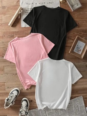 Touz 3 Lü Summer Kids Design Unisex Oversize T-Shirt