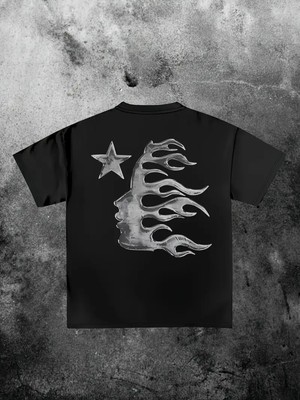 Touz Hellstar Graphic Baskılı Unisex Oversize T-Shirt