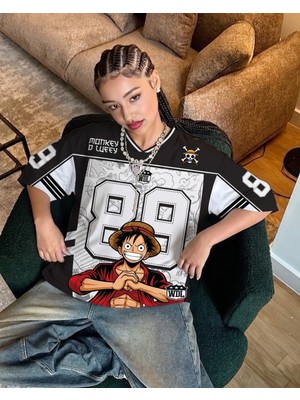 Touz Anime One Piece Jersey T-Shirt Forma