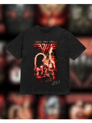 Touz Metal Music Design Baskılı Unisex Oversize T-Shirt