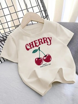 Touz Cherry Kids Design Unisex Oversize T-Shirt