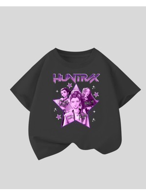 Touz Kpop Demon Hunters Kids Design Unisex Oversize T-Shirt