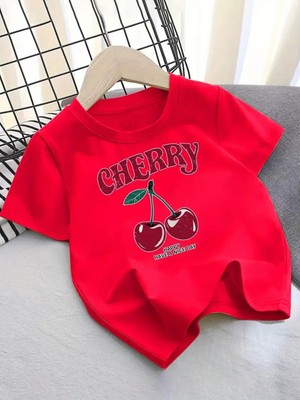 Touz Cherry Kids Design Unisex Oversize T-Shirt