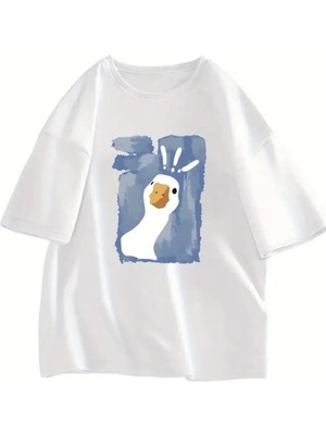 Touz Curious Duck Baskılı T-Shirt