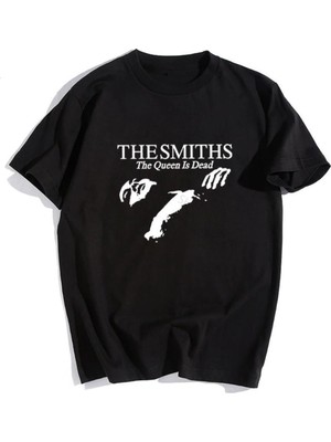 Touz The Smiths Siyah Unisex Oversize T-Shirt