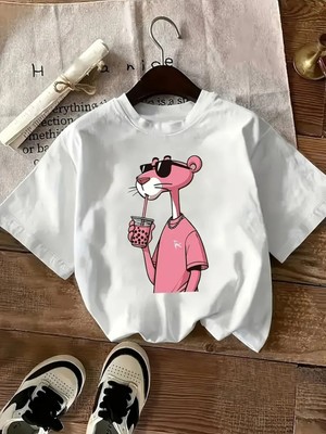 Touz Panter Kids Design Unisex Oversize T-Shirt