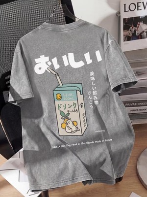 Touz Cat Lemon Juice Unisex T-Shirt