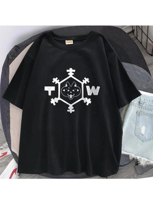 Touz Küt Küt Tokyo Revengers Symbol Baskılı Siyah Unisex Oversize T-Shirt