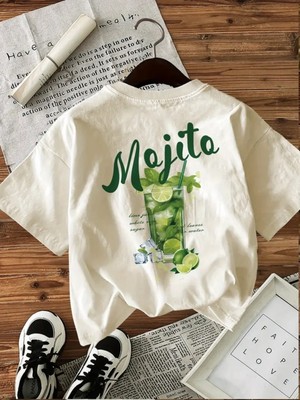 Touz Mojito Sırt Baskılı Oversize T-Shirt