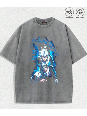 Touz Anime Bluelock Nagi Baskılı Unisex Oversize T-Shirt