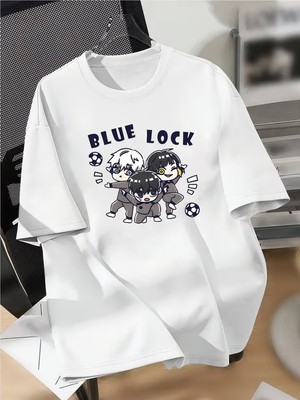 Touz Anime Bluelock Baskılı Unisex Oversize T-Shirt
