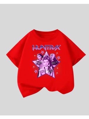 Touz Kpop Demon Hunters Kids Design Unisex Oversize T-Shirt