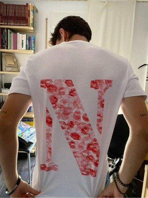 Touz Kiss Design N Harfi Oversize T-Shirt