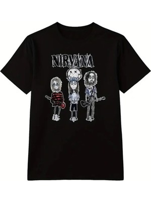 Touz Nirvana Baskılı Oversize Unisex T-Shirt