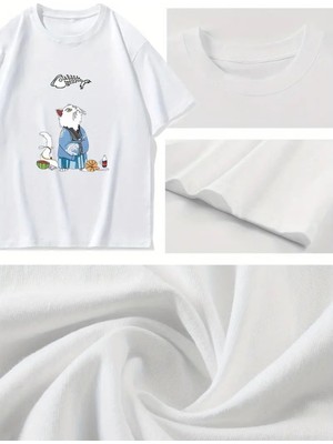 Touz Samurai Cat Oversize Unisex T-Shirt