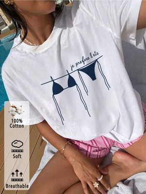 Touz Summer Pinterest Design Unisex Oversize T-Shirt