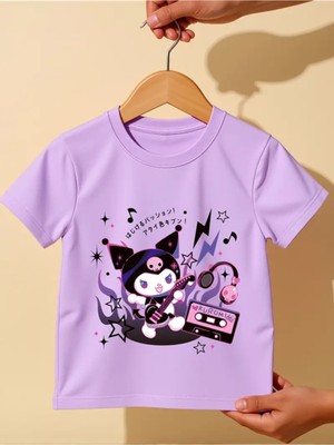 Touz Kuromi Kids Design Unisex Oversize T-Shirt