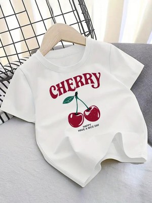 Touz Cherry Kids Design Unisex Oversize T-Shirt