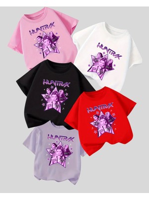Touz Kpop Demon Hunters Kids Design Unisex Oversize T-Shirt