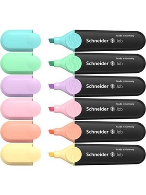 Schneider Schneıder Jop Fosforlu Kalem Pastel 6 Renk