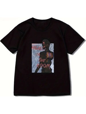 Touz Highest In The Room On Arka Baskılı Unisex Oversize  T-Shirt