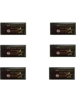 Faber-Castell Sınav Silgisi Exam Eraser 4.5cm Orta Boy 6 Adet