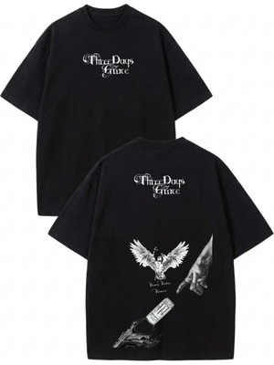 Touz Three Days Grace Baskılı Unisex Oversize T-Shirt