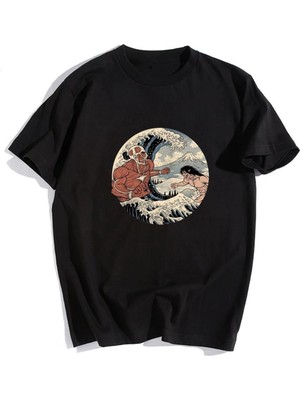 Touz Grandükkan Attack On Titan Art Siyah Unisex Oversize T-Shirt