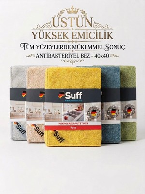 Suff Tüm Yüzeyler Bezi Rose 40X40 5 Farklı Renk Seçeneği