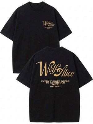 Touz Wolf Alice Rock Music Baskılı Unisex Oversize T-Shirt