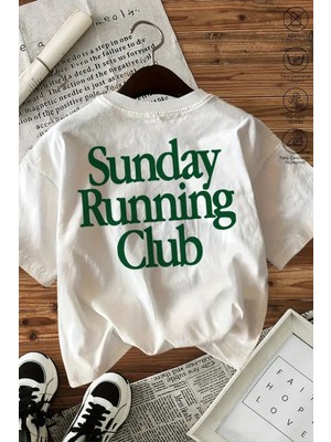 Touz Sunday Running Club Unisex Oversize T-Shirt