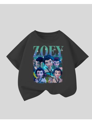 Touz Kpop Demon Hunterix Kids Design Unisex Oversize T-Shirt
