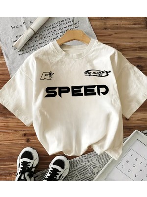 Touz Yıkamalı Speed Oversize Vintage T-Shirt
