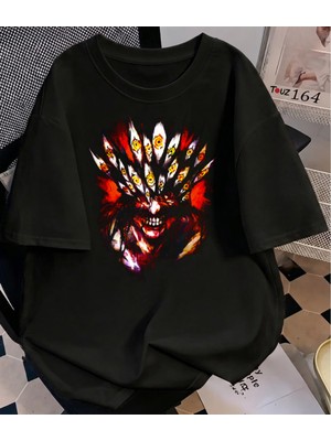 Touz Anime Alucard Baskılı Unisex Oversize T-Shirt