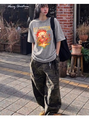 Touz Nirvana Metal Music Baskılı Unisex Oversize T-Shirt
