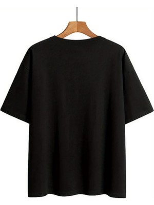 Touz Q Heart Design Unisex Oversize T-Shirt