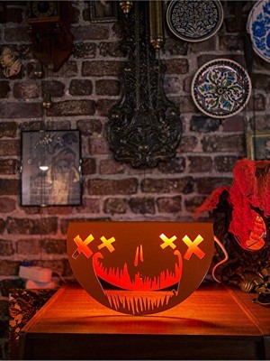 Maison Luré Cadılar Bayramı Temalı Pump Lampkin Ambiyans Lambası Masa ve Gece Lambası
