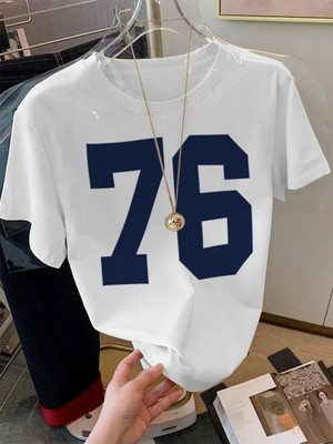 Touz 76 Baskılı Unisex Oversize T-Shirt