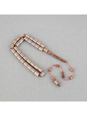 Lapisdo Kuka 925AYAR Gümüş Çakımlı Kesme Kesim  8X11MM Tesbih