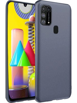 Spt-Gld Newface  Galaxy M31 Kılıf Nano Içi Kadife Silikon - Gri