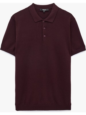 Koton Pamuklu Düğmeli Polo Yaka Kısa Kollu Triko Tişört