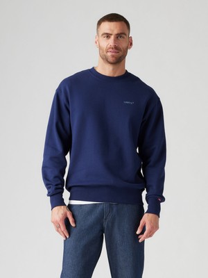 Levi's Erkek Bisiklet Yaka Lacivert Sweatshirt A9244-0002