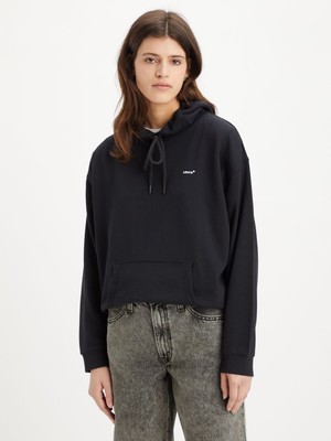 Levi's Everyday Hoodıe Tr Cavıar Kadın Siyah Sweat 001TZ-0000
