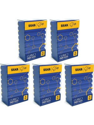 Silka Curved 8 Li Sınav Silgisi (Sg-53) 5 Li Paket