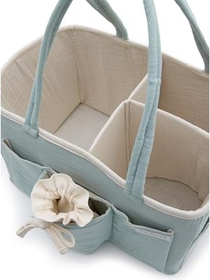 Gndz Home Müslin Anne Organizer Çanta Mint Yeşili