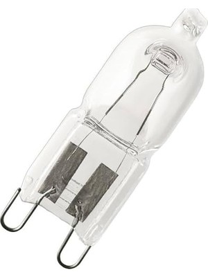 Gndz Home Halopin G9 40W Fırın Ampulü, 260 Lm, 300°C Isıya Dayanıklı Halojen Lamba, Şeffaf