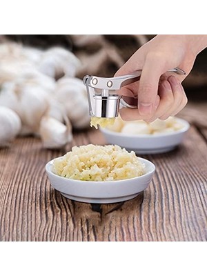 Gndz Home Jsdoin Profesyonel Mutfak Sarımsak Presi/kıyma/kırıcı Ingiltere, Soyucu Sıkacağı Ağır Hizmet Sarımsak Presseri, Kullanıcı Dostu Doğrayıcı, Temizlemesi Kolay ve Dayanıklı