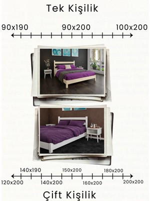 Renazzo Mobilya Natura Masif Ahşap Karyola